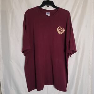 Gildan Heavy Cotton Red T-Shirt - 2XL - Great Condition!